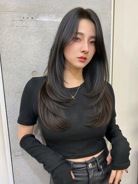 リコバイアフロート(riko by afloat) レイヤーカット/ブルーカラー/ブルーブラック