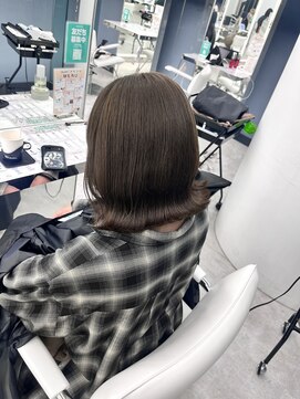 ブラウン(Brown) ブリーチなしダブルカラー♪オリーブベージュ