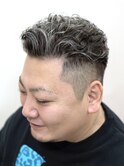リバースパーマ/刈り上げショート
