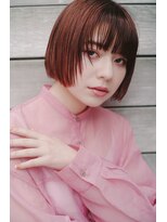 レジュアル(RESSUAL)&nbsp;メルティーカラーフェミニンピンク似合わせ顔まわりレイヤーボブ