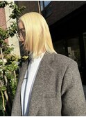 春のトレンド外国人風抜きっぱなしブロンドと切りっぱなしボブ