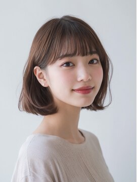 クラン 横浜(Clanc) くびれヘア ハイライトカラー アプリコットオレンジ 夏