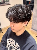 デプト(DEPT.)&nbsp;シャドウパーマメンズパーマメンズカットマッシュフェード眉毛