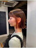 インナーカラー ボブ