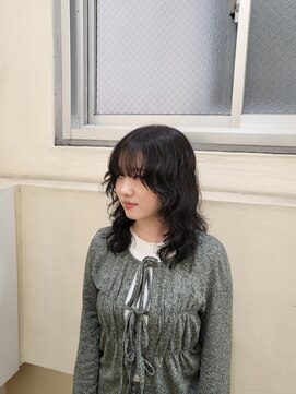 ネアー 新潟(NEER) アプリコットオレンジ/くびれヘア/ウェーブショート［新潟］