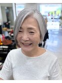 【倉地雄介】アシンメトリーミセスショート