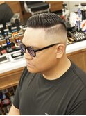 サイドパート + スキンフェード