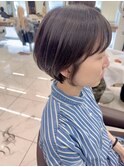 黒髪でもかわいいマッシュショート