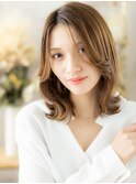 かきあげバングくびれひし形レイヤーカットc7浦和20代30代
