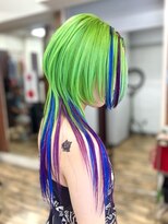 イエローコーン 横浜店(YELLOW CORN)&nbsp;ポイズン【ダブルカラー/派手髪/原色カラー/エクステ】
