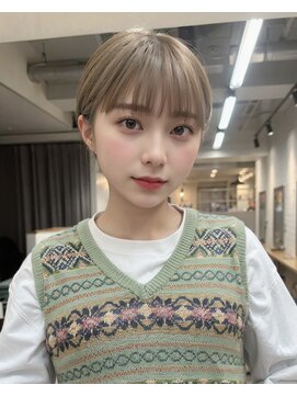 サンド 池袋 2nd(sand) ハイトーンマッシュショート#ダブルカラー#ハイライト