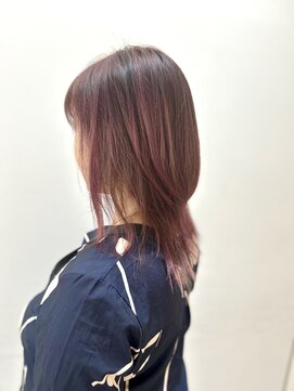 ヘアーライズ 池袋東口店(hair RISE) エアータッチバレイヤージュ×ラベンダーピンクグラデーション
