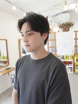 ディッセンバー 伊勢崎(December)&nbsp;メンズ/ブルーブラック/フェザーパーマ/ニュアンスパーマ/