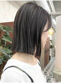 栄レイヤー小顔ミディアムボブ