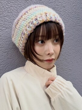 グリーンミドル(GREEN middle) ボブ/ミニボブ/切りっぱなしボブ/顔周りレイヤー/ボブレイヤー