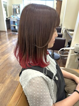 リミットヘアー 大在店(Remit hair) 【Remithair田辺】裾カラー