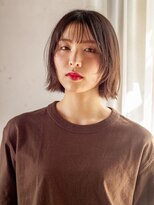ブール 千歳烏山(bool) 外はねミディアムレイヤー/顔まわりカット