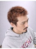 ナチュラルショート×赤髪