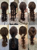 スイ(sui)&nbsp;名古屋駅ヘアセット人気あみおろしヘアまとめ集
