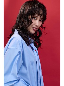 アンアタッシュ(UNE ATTACHE) Cassis Ruffle｜重めバング×艶暗髪×立体感ウェーブ【吉祥寺】