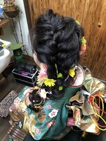 ヘアセットアンドメイク マカリィ 渋谷駅前店(Makalii) お花たっぷり編み下ろし