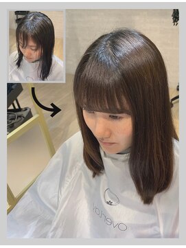 オーバーレイ(Overlay) 自然に仕上がる縮毛矯正【施術例】　〔自由が丘〕〔縮毛矯正〕