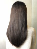 ヘアサロンエム 渋谷店(HAIR SALON M)&nbsp;ダークアッシュ　ツヤ感ストレートスタイル
