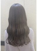 透け感グレージュカラー
