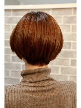 プリュム(PLUME) 丸みのあるショートボブ×ショコラブラウン