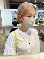 ソイ 下北沢(soi)&nbsp;【pink milk tea】ミニボブ/センターパート/刈り上げボブ