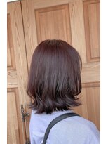 ラボヌール ヘアーウル 春日部西口店(La Bonheur hair heureux) ミディー×ピンクブラウン♪春日部