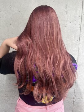 ガルボ ヘアー(garbo hair) #高知 #美容室 #ハイトーン #ピンク #ロングヘア #10代 #20代