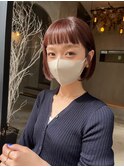つるんと秋色ボブ