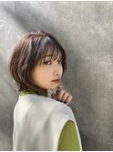 シルキーベージュ×グレージュカラー【髪質改善/縮毛矯正】