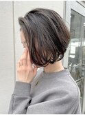 40代50代大人前下がりボブ