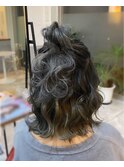 ＊ヘアセット＊お団子ハーフアップ IRISE【小倉】SAKURA