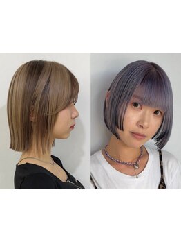 少しのカットで劇的にイメージを変える顔周りデザイン。顔周りレイヤーとデザインカラーの相性◎