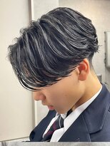 エルマーク 心斎橋(L-MARK)&nbsp;センターパートニュアンスパーマ韓国カルマパーマコンマヘア