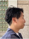 メンズナチュラルパーマ/ビジネスヘア/アップバング
