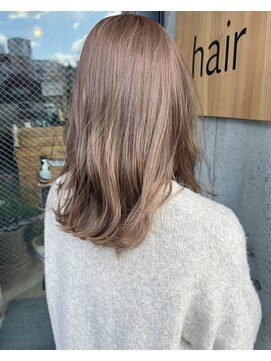 植田まい＊柔らかミルクティーベージュ