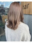 植田まい*柔らかミルクティーベージュ