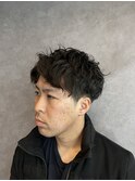 清潔感のある爽やかなアップバング×スパイラルパーマ!!