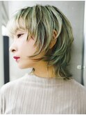 〈m48〉大人ショートハイライト髪質改善キッズカット前髪30.40代