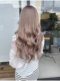 10代20代夏グレージュロング×ミルクティーベージュ×透明感