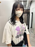 20代30代40代くせ毛風パーマ小顔カット抜け感ミディ
