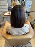 ワンカールボブ×縮毛矯正