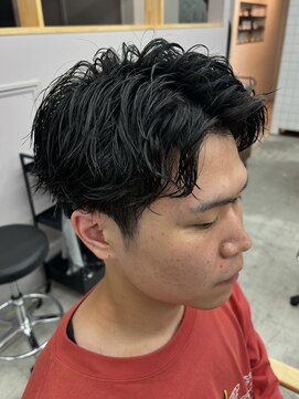 ラヴィラ(la villa) ルーズツイスパ×センターパート(小山市/小山市美容室/ツイスパ)