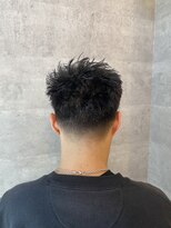 ブレイブ ヘアデザイン(BRaeVE hair design)&nbsp;メンズテーパーフェード×ピンパーマスタイル