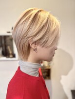 グランアージュ 池袋東口店(grandage)&nbsp;韓国風センター分けメンズライクハンサムショート/ブリーチ