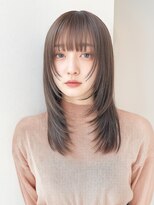 ルクスス(Ruxus) 透明感グレージュのロングレイヤー/うる艶メテオトリートメント